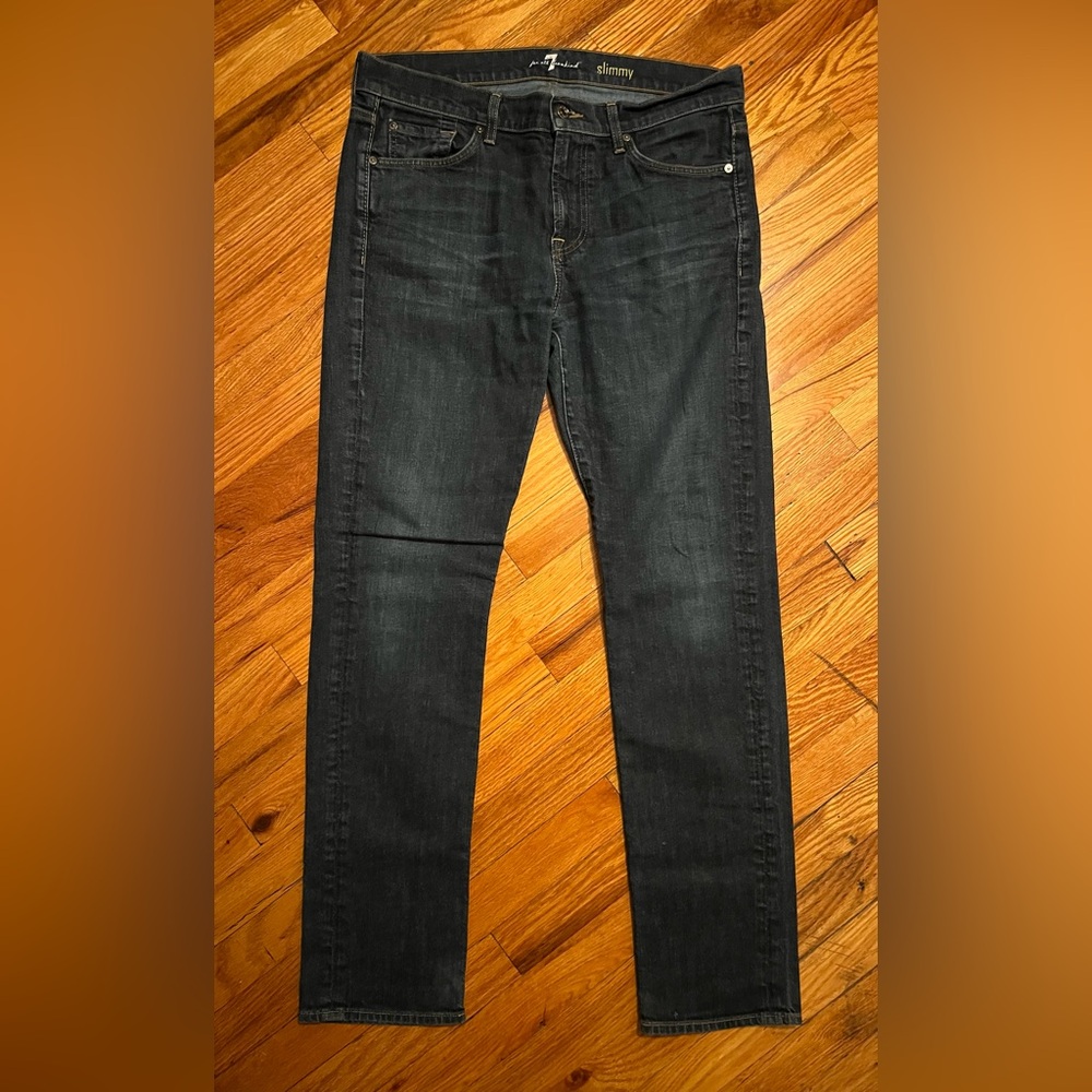 7 For All Mankind Slimmy Dark Wash Jeans